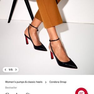 Christian Louboutin Black Heels with Red Soles